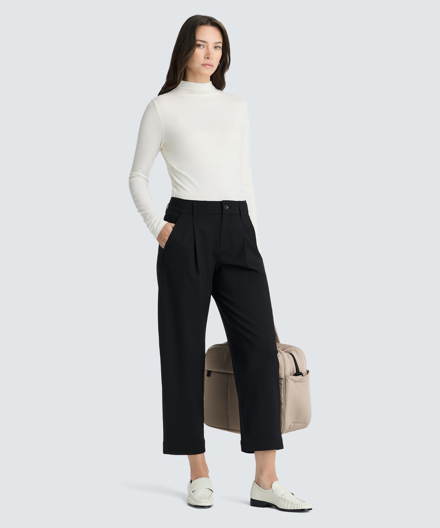 Women's Merino Mock Neck Top
