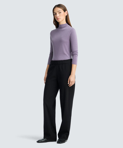 Women's Merino Mock Neck Top