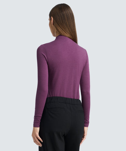 Women's Merino Mock Neck Top