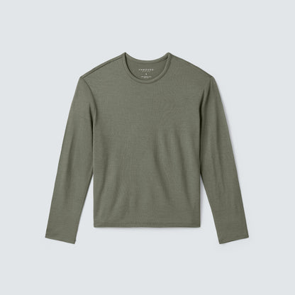 Women's Relaxed Long Sleeve Merino Crew