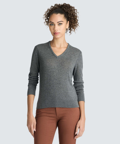 Women's Merino V-Neck Sweater