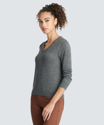 Women's Merino V-Neck Sweater