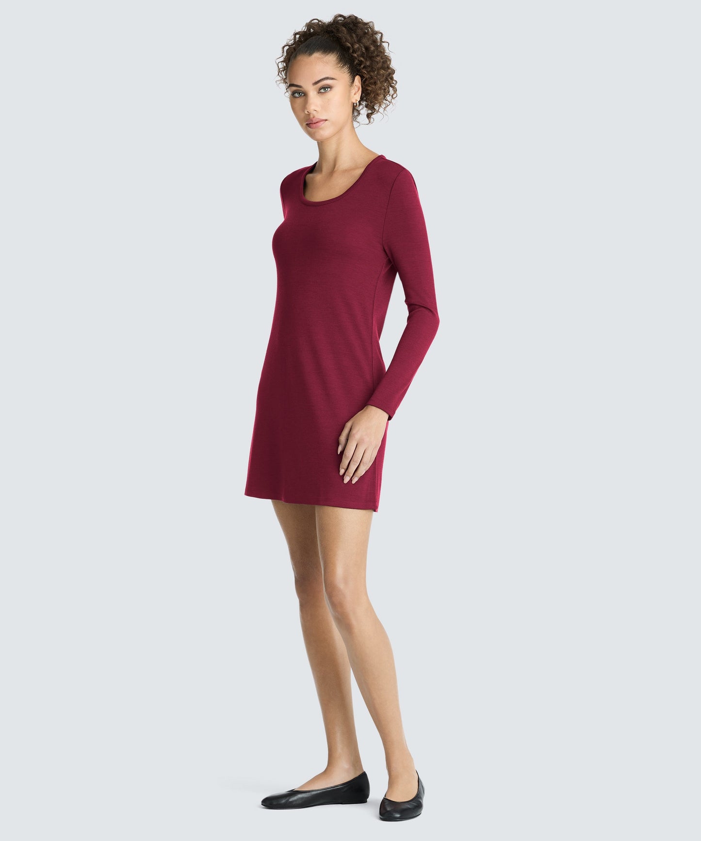 Women's Mini Merino Long Sleeve Dress
