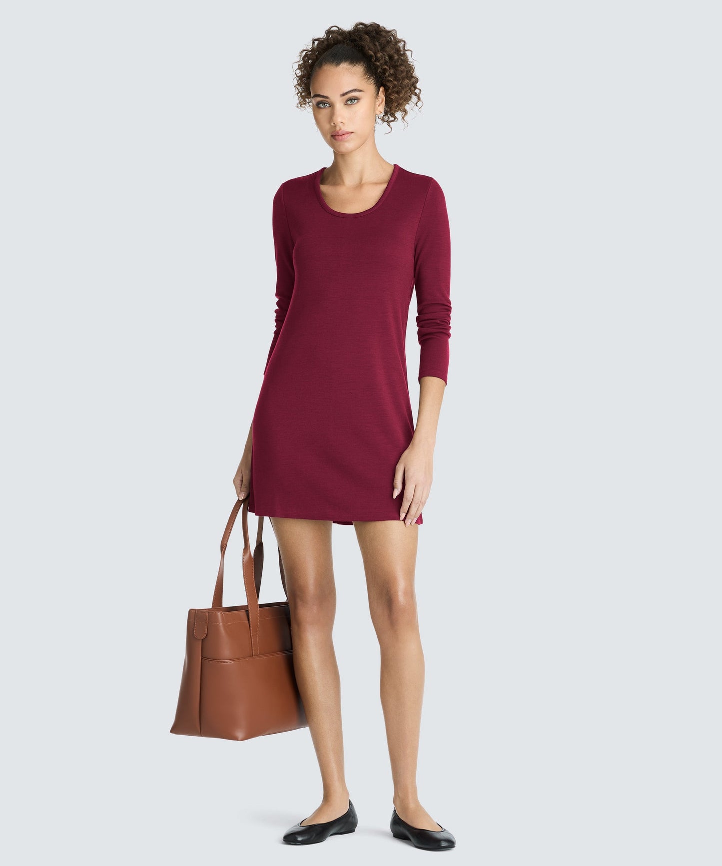 Women's Mini Merino Long Sleeve Dress