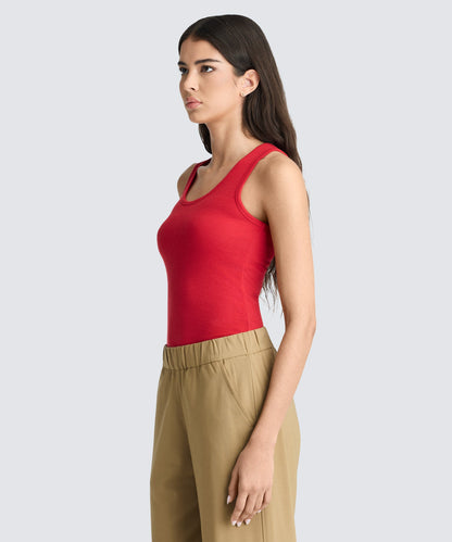 Women's Merino Rib Scoop Neck Tank