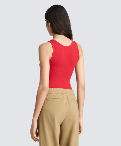 Women's Merino Rib Scoop Neck Tank