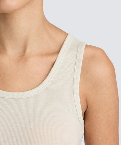 Women's Merino Rib Scoop Neck Tank