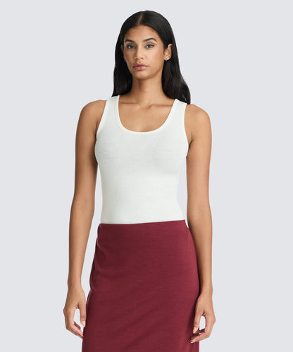 Women's Merino Rib Scoop Neck Tank