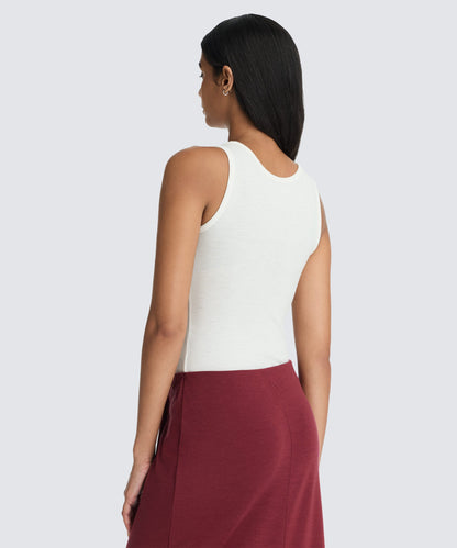 Women's Merino Rib Scoop Neck Tank