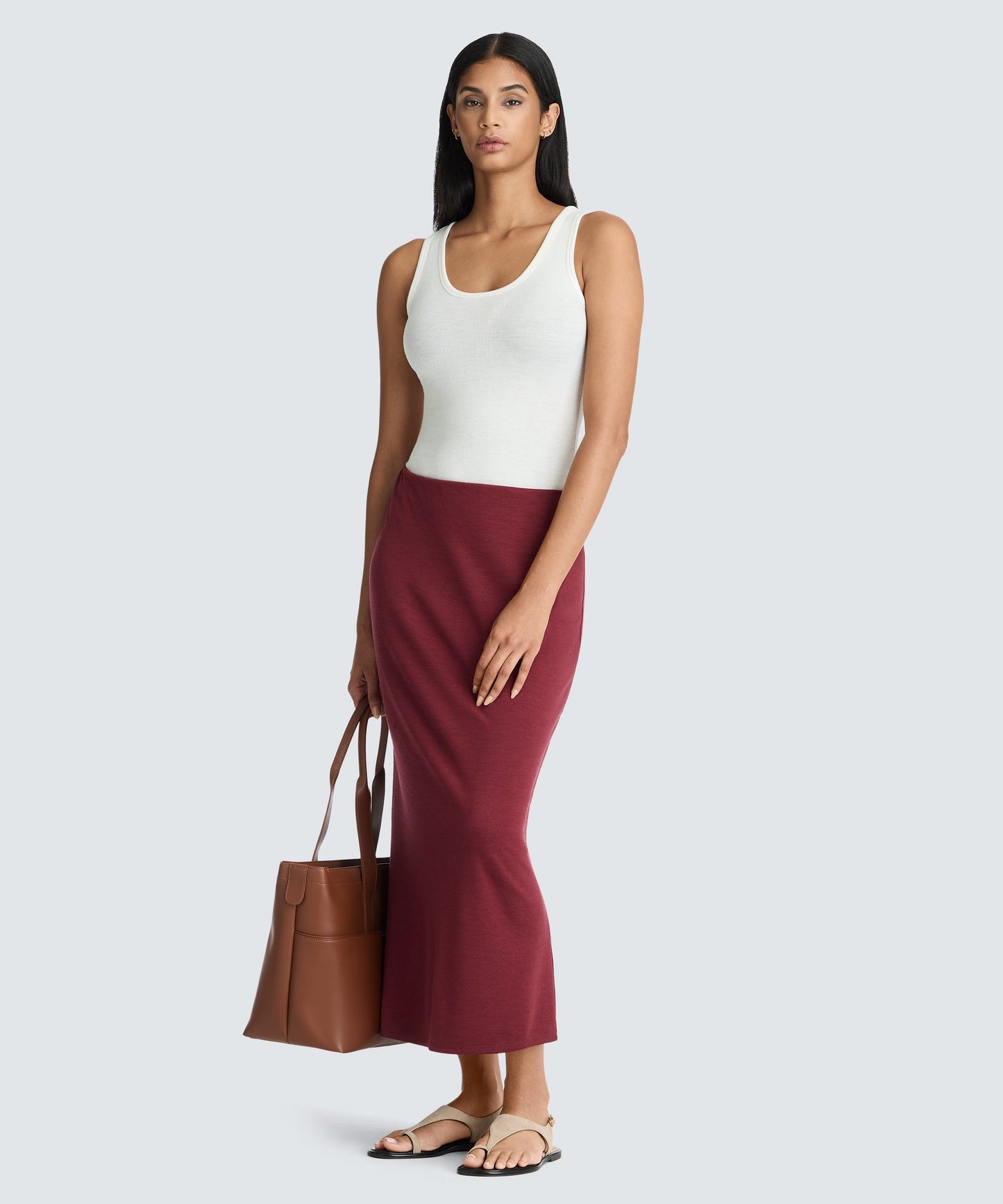 Women's Merino Rib Scoop Neck Tank