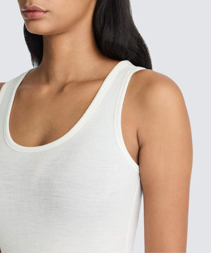 Women's Petite Merino Rib Scoop Neck Tank