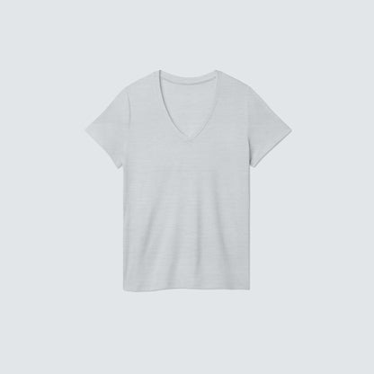 Women's Petite Merino V-Neck T-Shirt