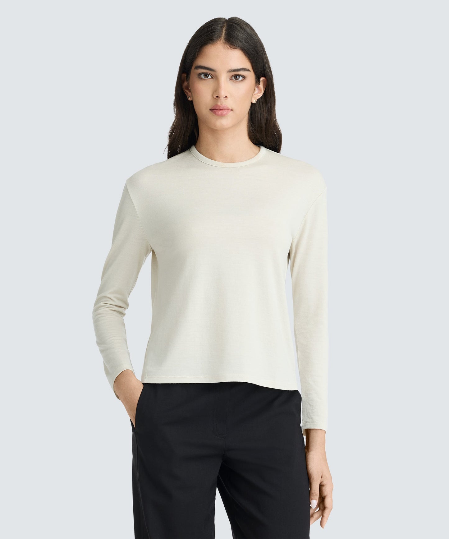 Women's Relaxed Long Sleeve Merino Crew