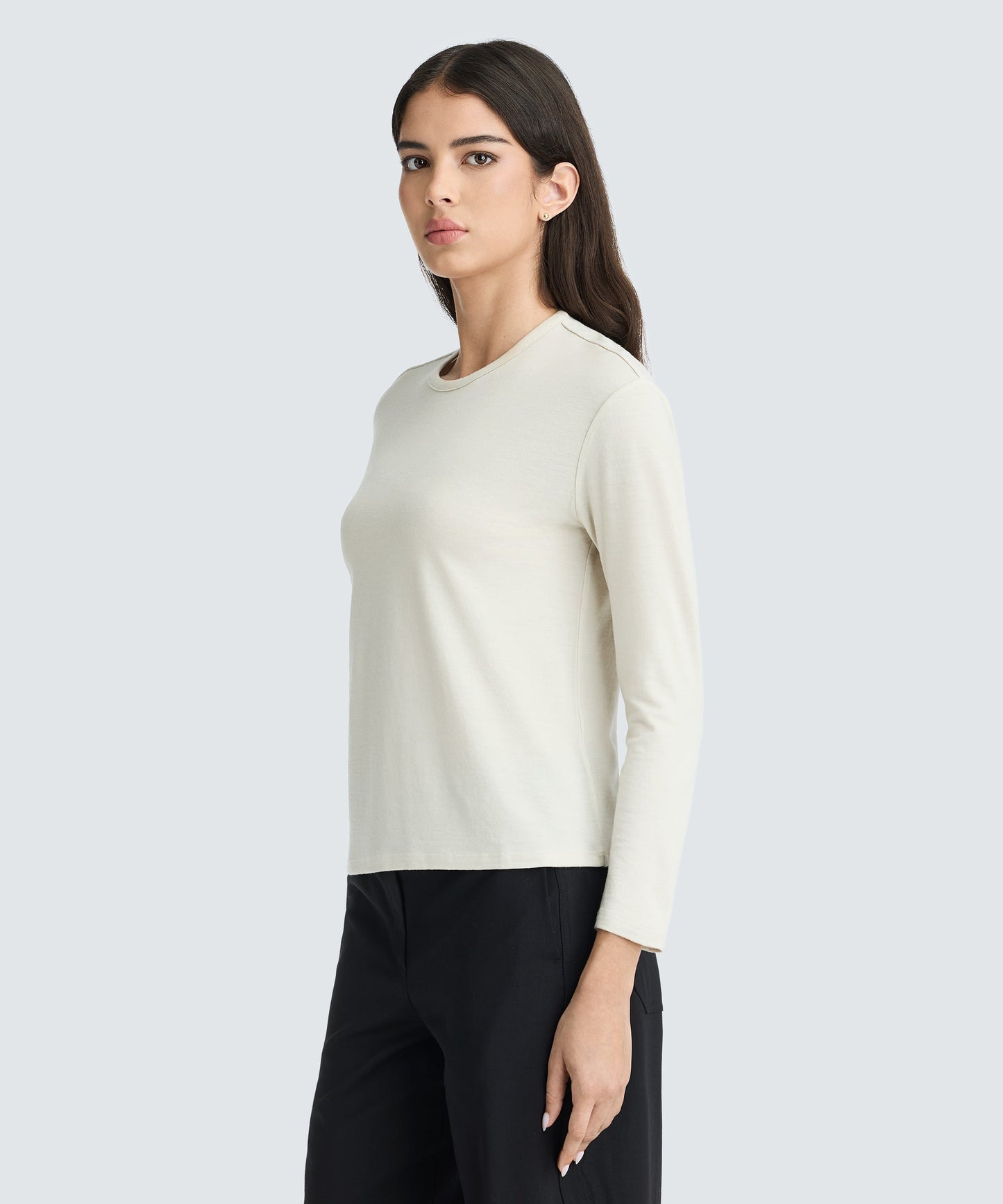 Women's Relaxed Long Sleeve Merino Crew