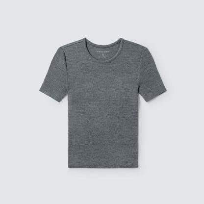 Women's Rib Fitted Crew Neck T-Shirt