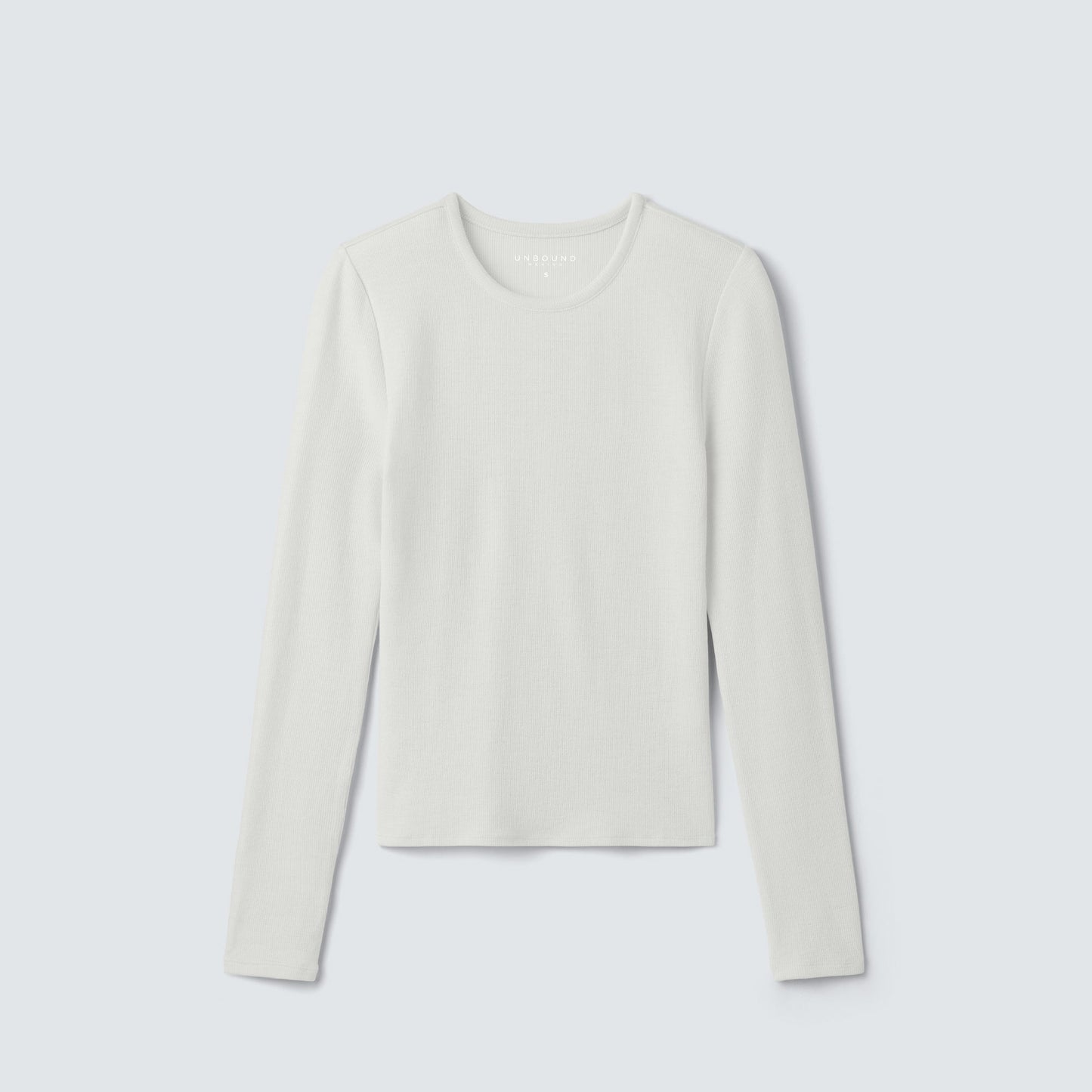 Women's Rib Fitted Long Sleeve Crew
