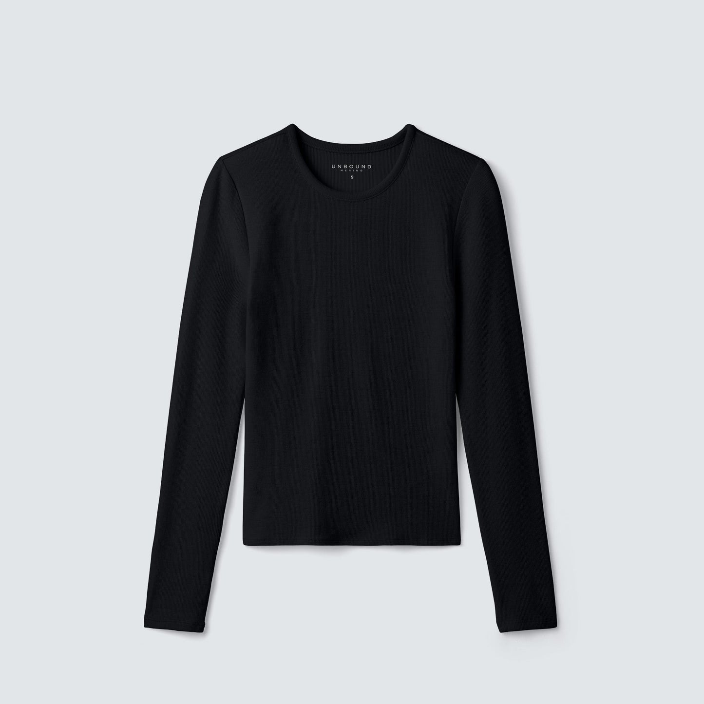 Women's Rib Fitted Long Sleeve Crew