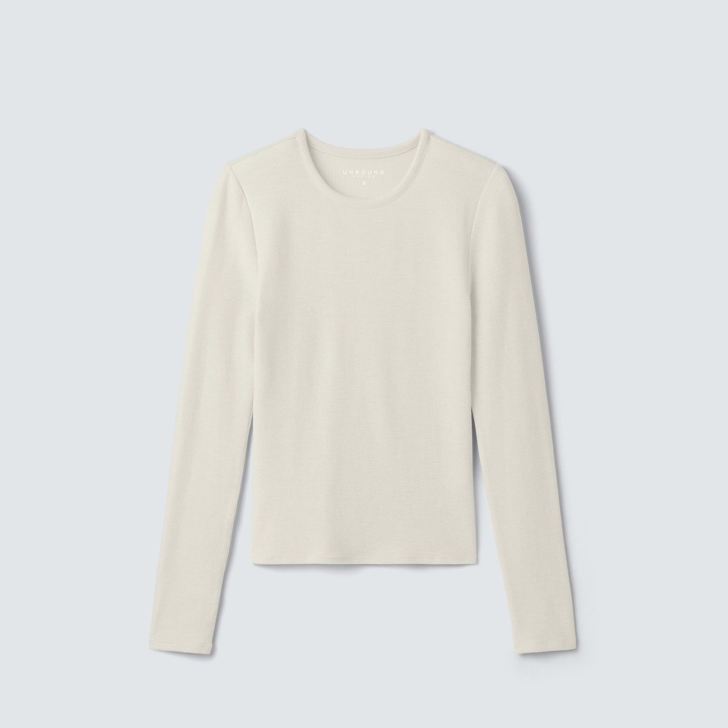 Women's Rib Fitted Long Sleeve Crew