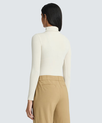 Women's Rib Turtle Neck Long Sleeve