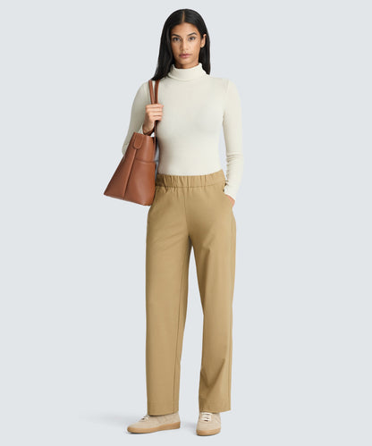 Women's Rib Turtle Neck Long Sleeve