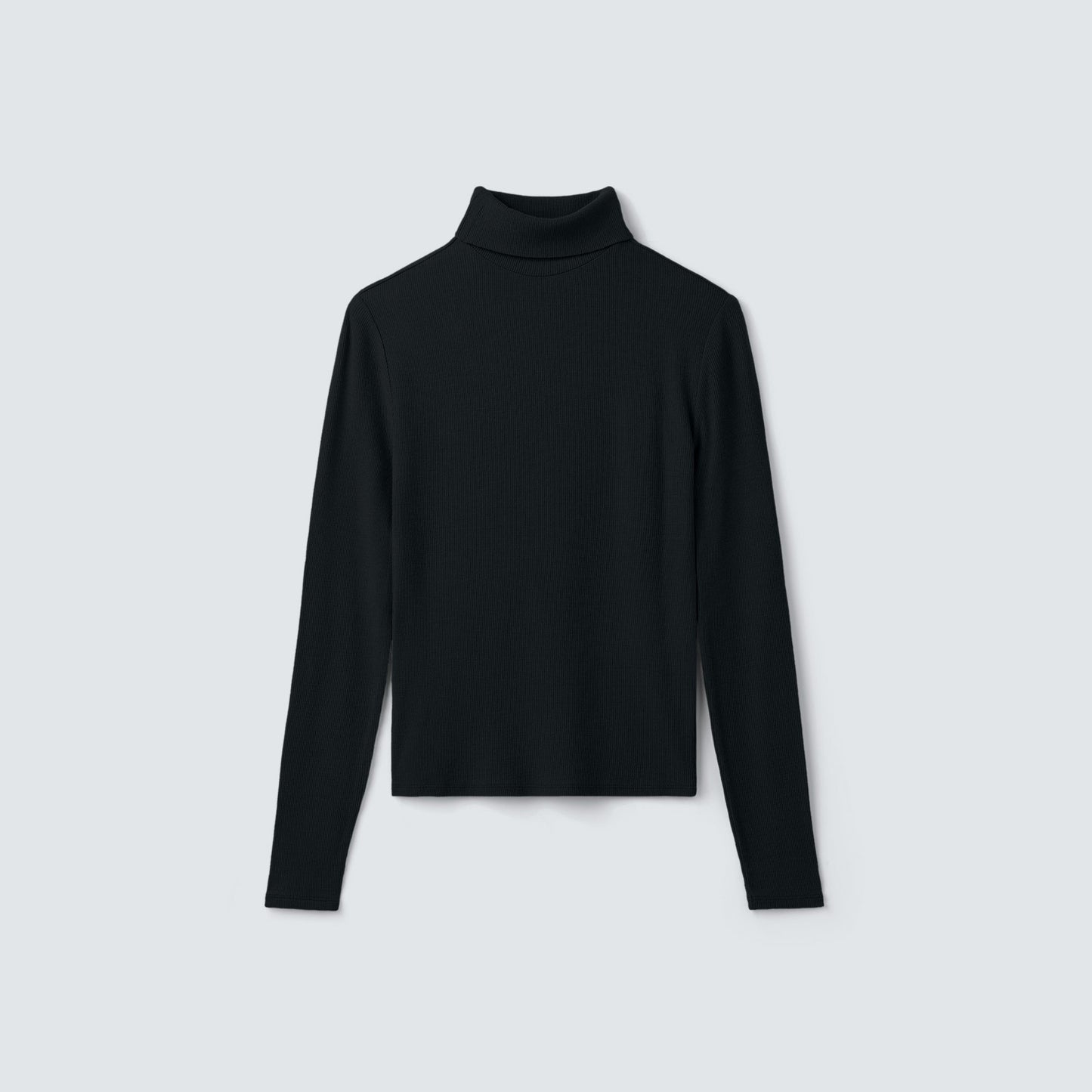 Women's Rib Turtle Neck Long Sleeve