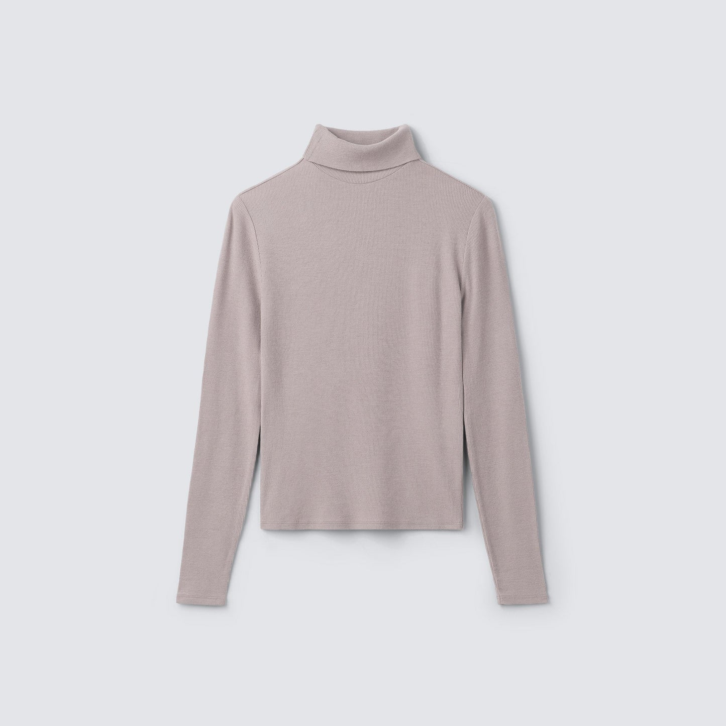 Women's Rib Turtle Neck Long Sleeve
