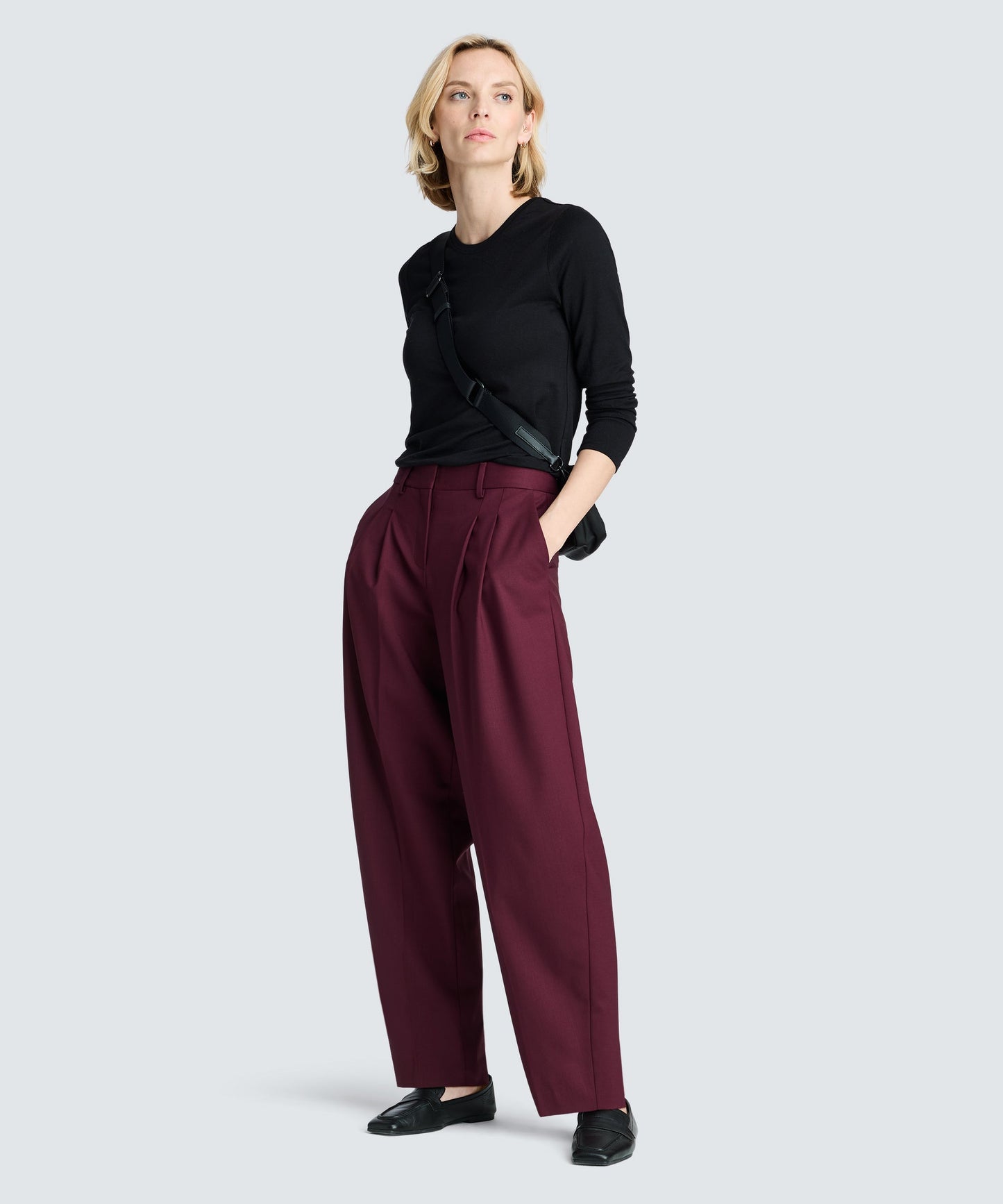 Women's Wide Leg Merino Travel Trouser