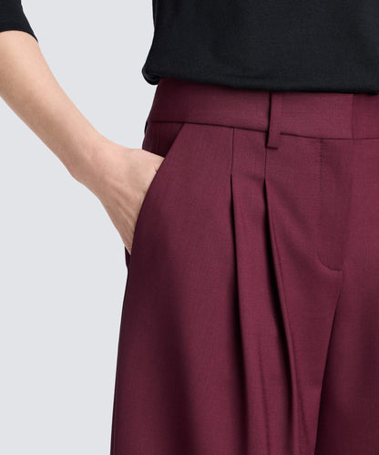 Women's Wide Leg Merino Travel Trouser