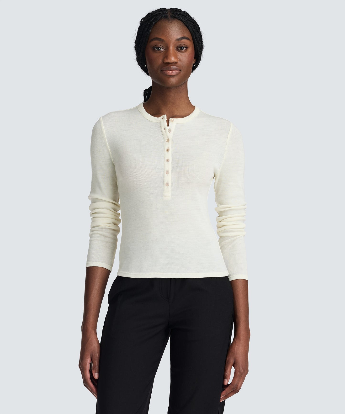 Women's Merino Rib Henley