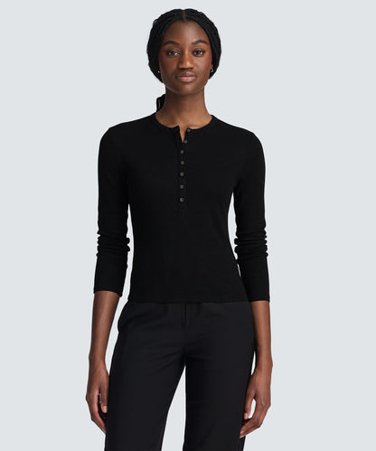 Women's Merino Rib Henley