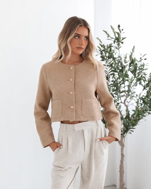Valdivia Mocha Jacket | Women's Cropped Jacket