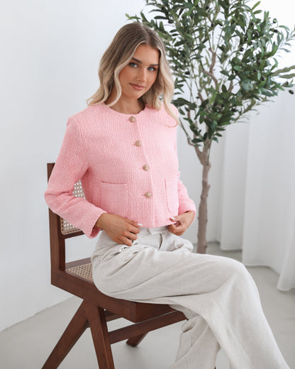 Valdivia Pink Jacket | Women's Cropped Jacket