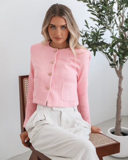 Valdivia Pink Jacket | Women's Cropped Jacket