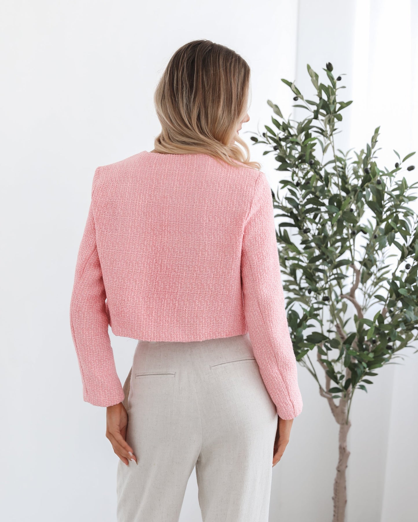 Valdivia Pink Jacket | Women's Cropped Jacket