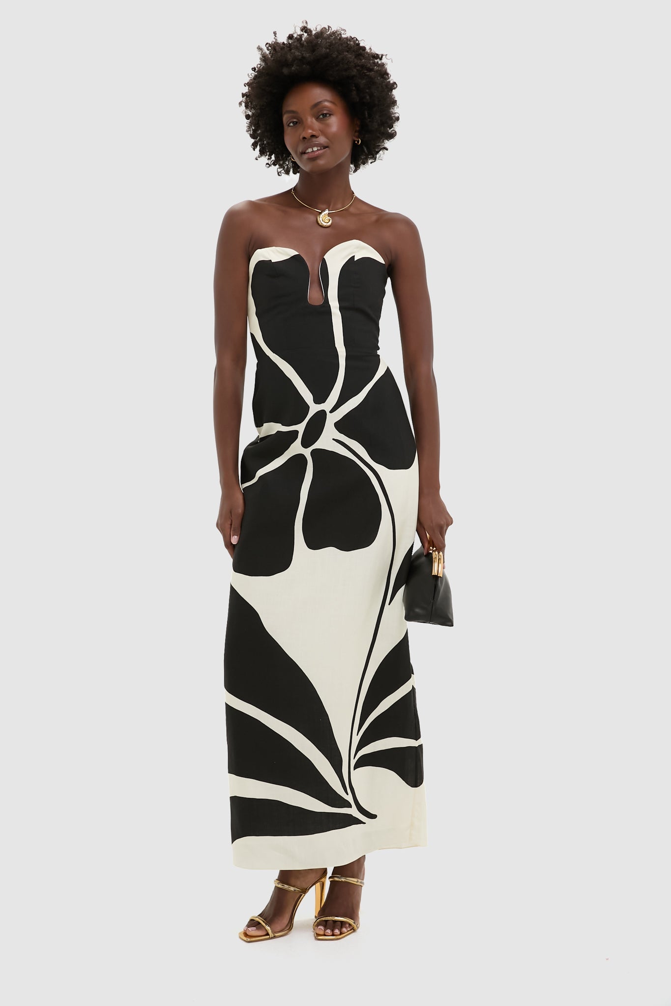 Black and Flamma Baci Clutch