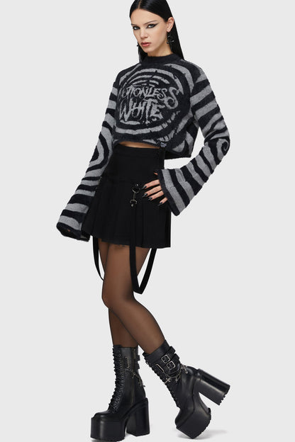 Voices Spiral Crop Sweater