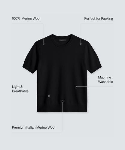 Women's Fine Knit Merino T-Shirt