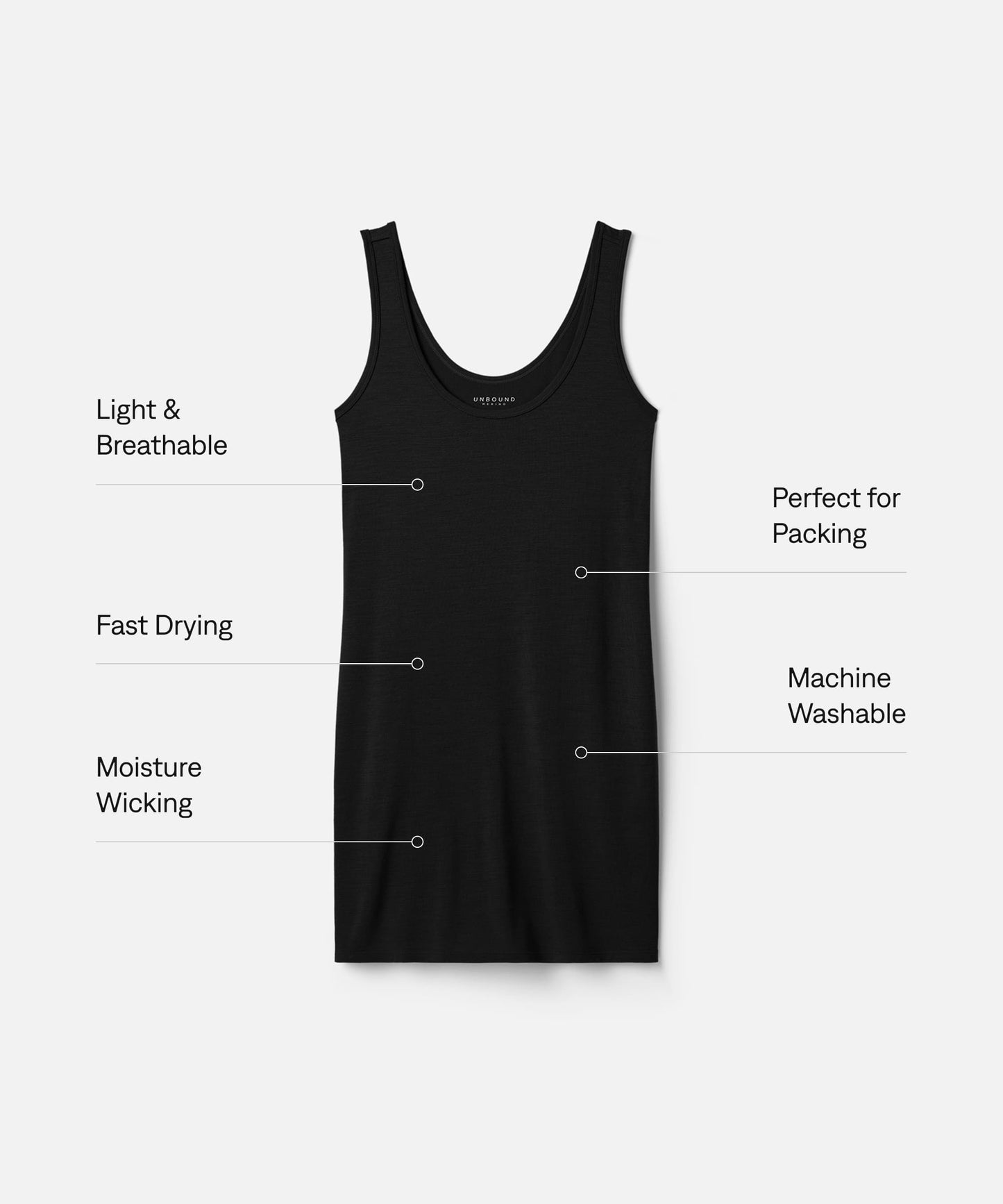 Women's Mini Merino Tank Dress