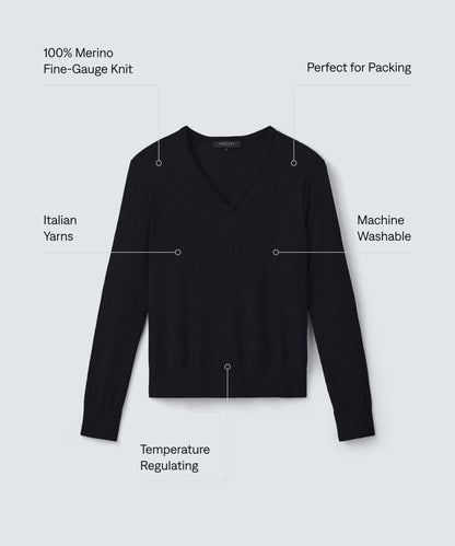 Women's Merino V-Neck Sweater