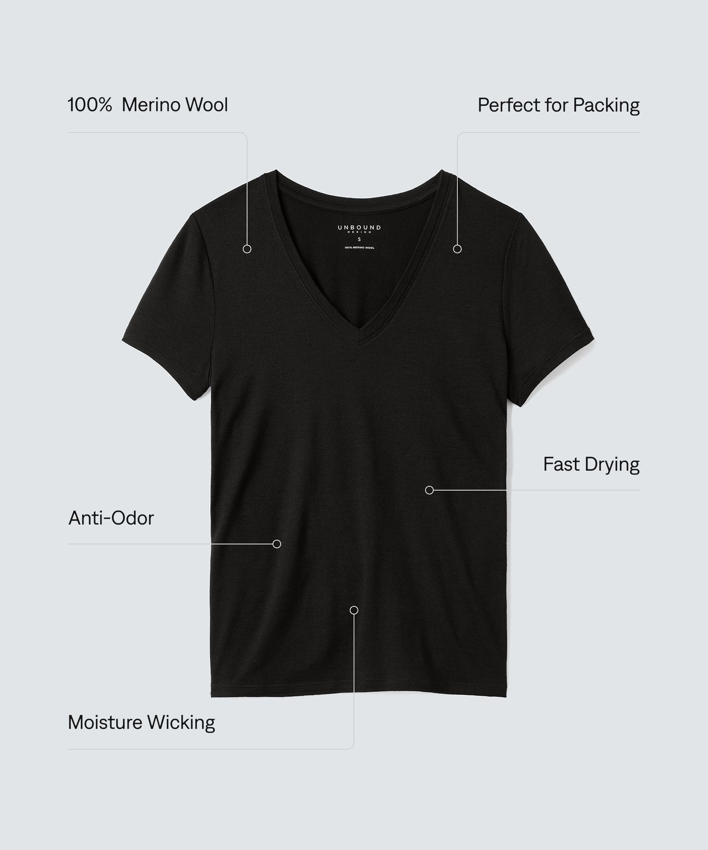 Women's Merino V-Neck T-Shirt