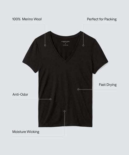 Women's Merino V-Neck T-Shirt