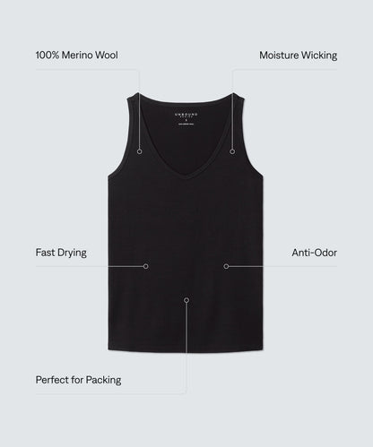Women's Relaxed Merino V-Neck Tank