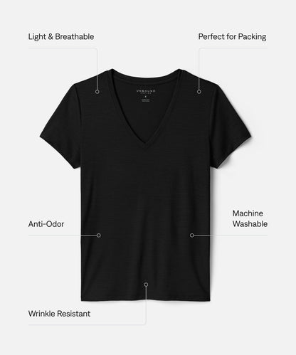 Women's Ultralight Merino V-Neck T-Shirt