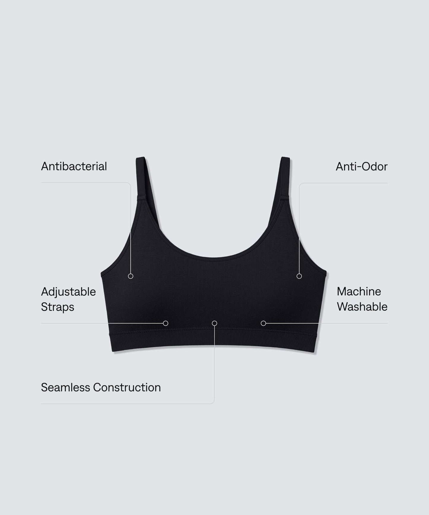 Women’s Merino Scoop Bralette