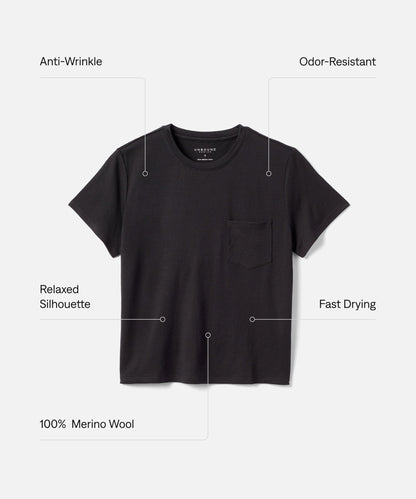 Women's Merino Boxy Pocket Tee