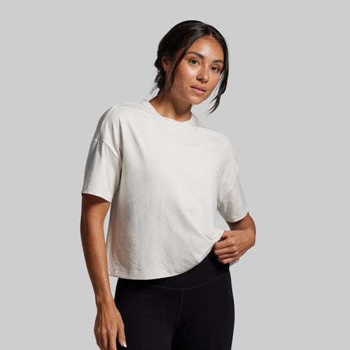 BP Premium Basic Crop Tee (Sand)