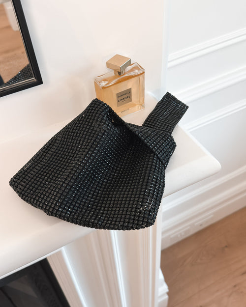 Yelena Black Wrist Bag | Women's Clutch Bag