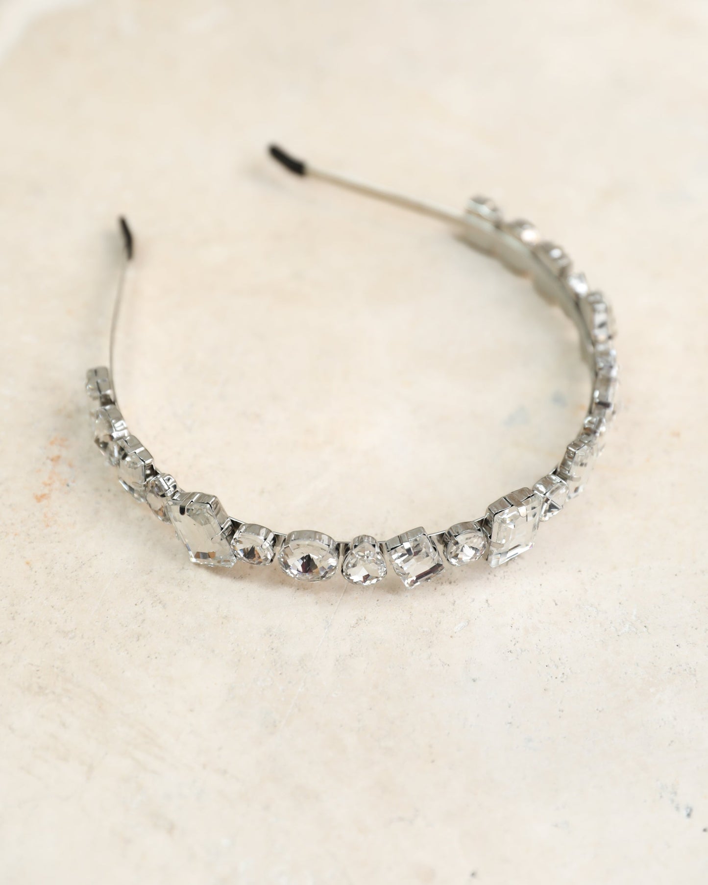 Zana Silver Headband | Women's Crystal Headband