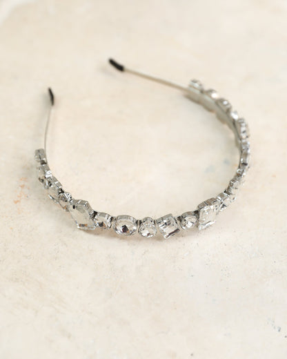 Zana Silver Headband | Women's Crystal Headband