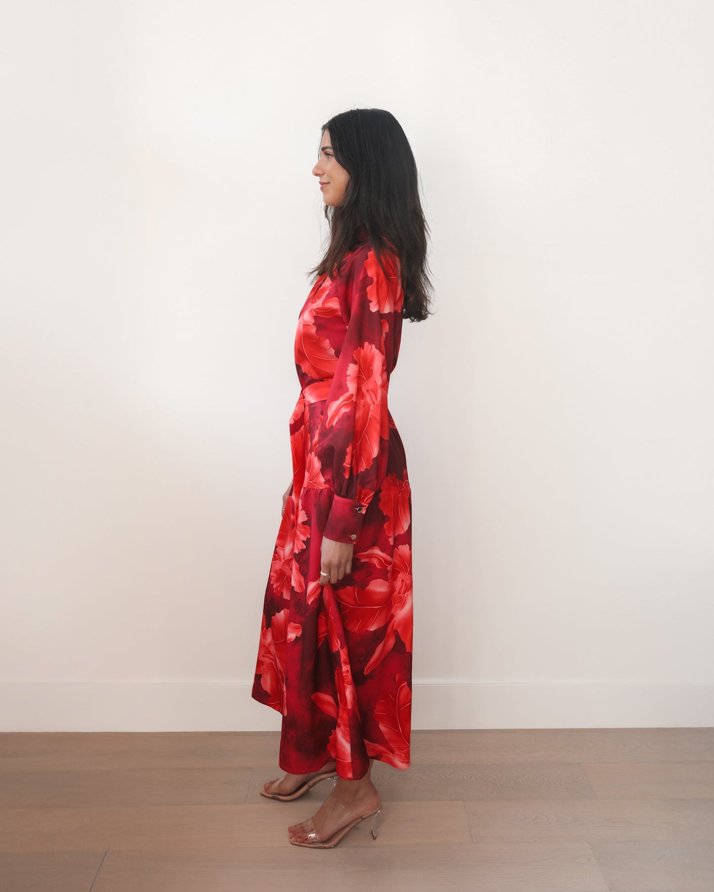 Zirella Red Floral Dress | Women's Floral Maxi Dress